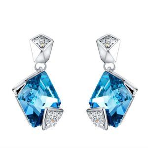 Stainless Steel Rectangle Earrings